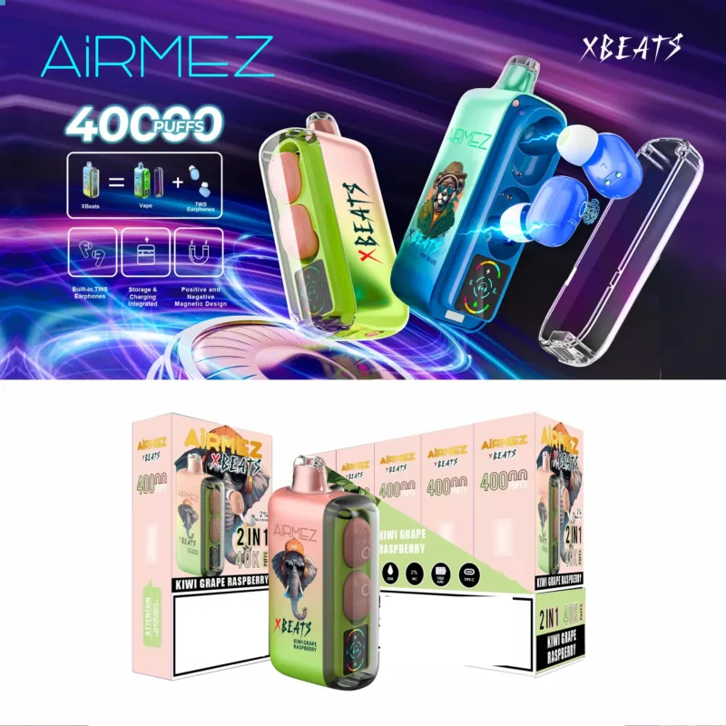Airmez Xbeats 40000 Puffs Rechargeable Disposable Vapes – A Revolution in Vaping and Audio