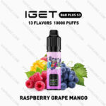 IGET BAR PLUS S3 KIT - Raspberry Grape Mango