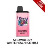 IGET BAR PRO 10000 - Strawberry White Peach Ice Mist