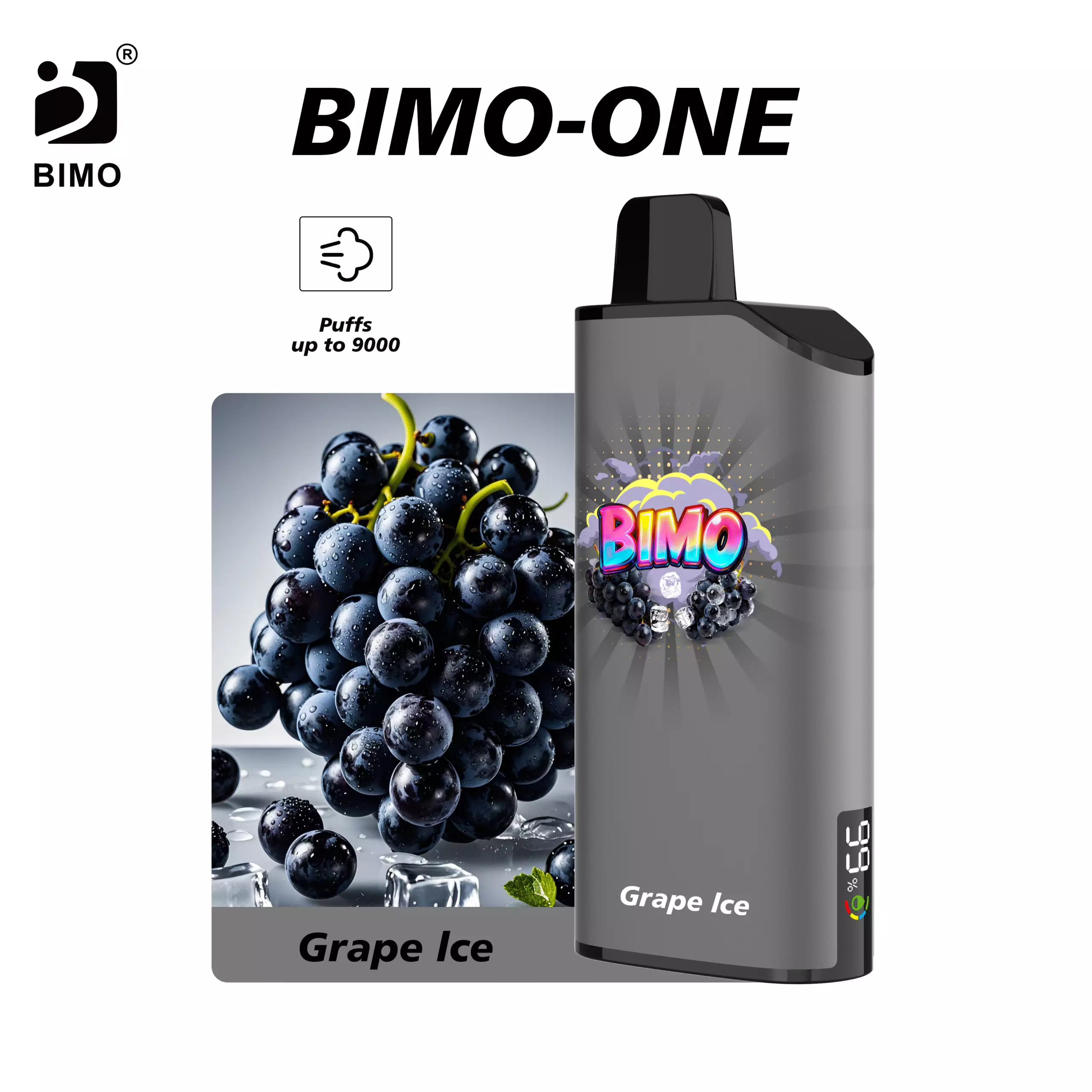 BIMO ONE 9000 Grape-lce-scaled BIMO ONE 9000 - Grape Ice - Image 1