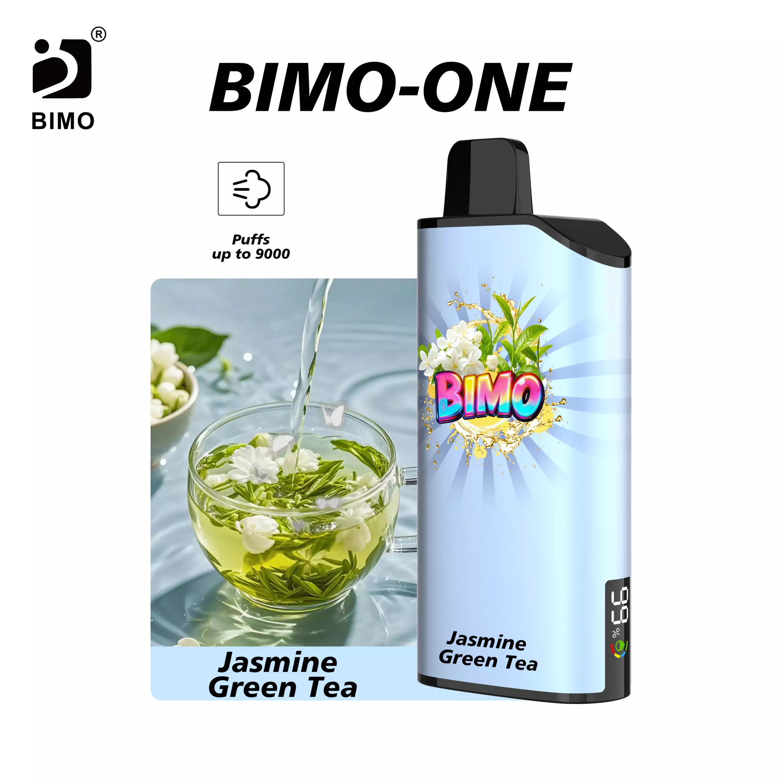 BIMO ONE 9000 Jasmine-Green-Tea-scaled BIMO ONE 9000 - Jasmine Green Tea - Image 1